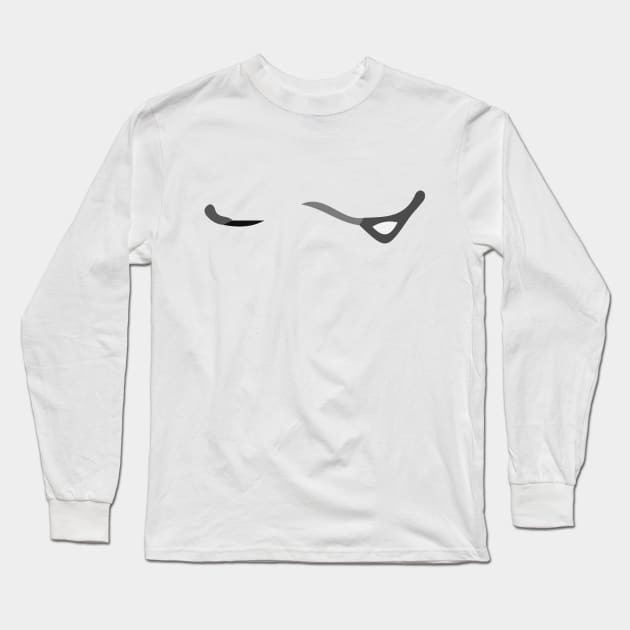 Neko Smug Mouth [kawaii] Long Sleeve T-Shirt by Tad